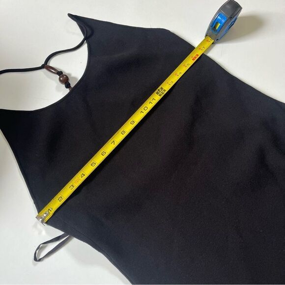 Rebecca Taylor NWT Black Compact Stretch Knotted Back Column Dress XL - Picture 8 of 13